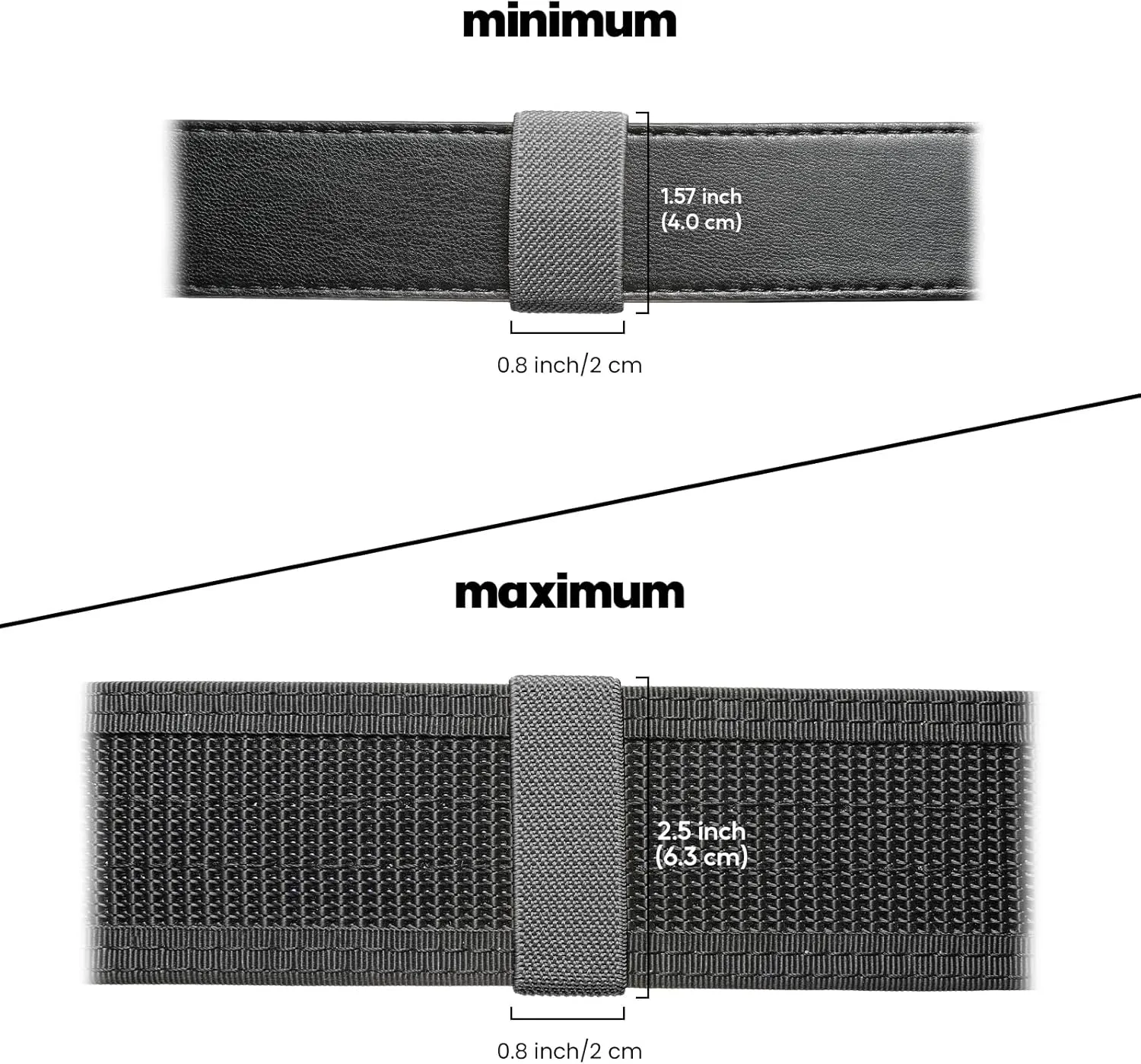 10 Pcs Elastic Belt Keepers Strap Organizers Web Belt Loop Stays Backpack/Harness Straps Holder Retainer Band for 1.5" -2" Wide Belts/Straps