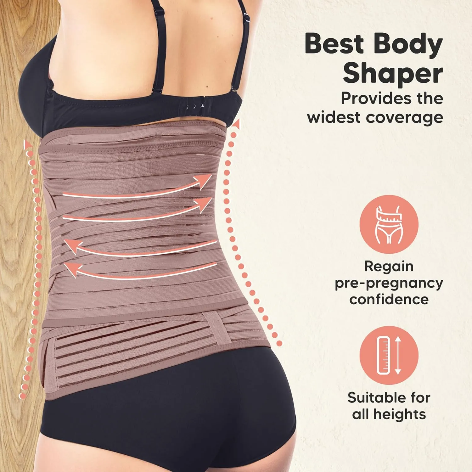 3 in 1 Postpartum Belly Support Recovery Wrap  Postpartum Belly Band, After Birth Brace, Slimming Girdles, Body Shaper Waist Shapewear, Post Surgery Pregnancy Belly Support Band (Dusty Plum, XL)