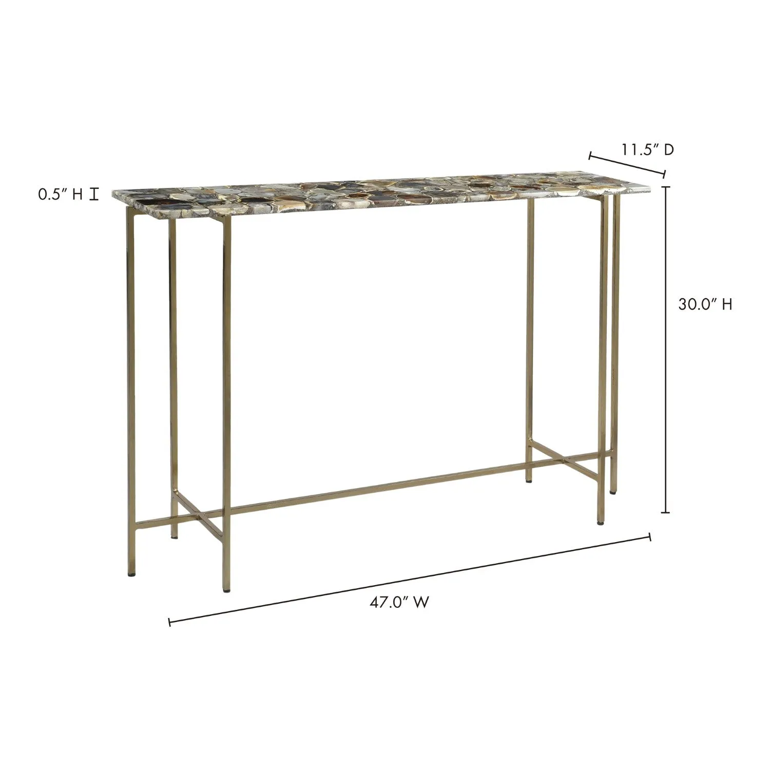 Agate Console Table