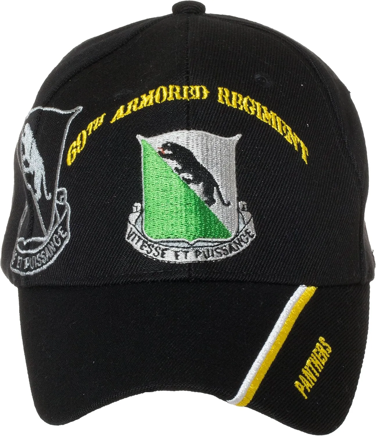 Artisan Owl Officially Licensed US Army Armored Division Black Embroidered Baseball Cap - Multiple Divisions Available! 