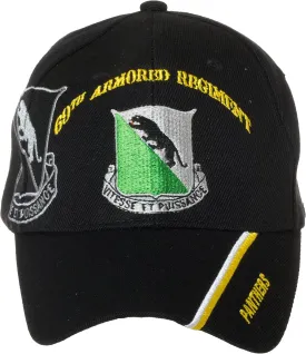 Artisan Owl Officially Licensed US Army Armored Division Black Embroidered Baseball Cap - Multiple Divisions Available! 
