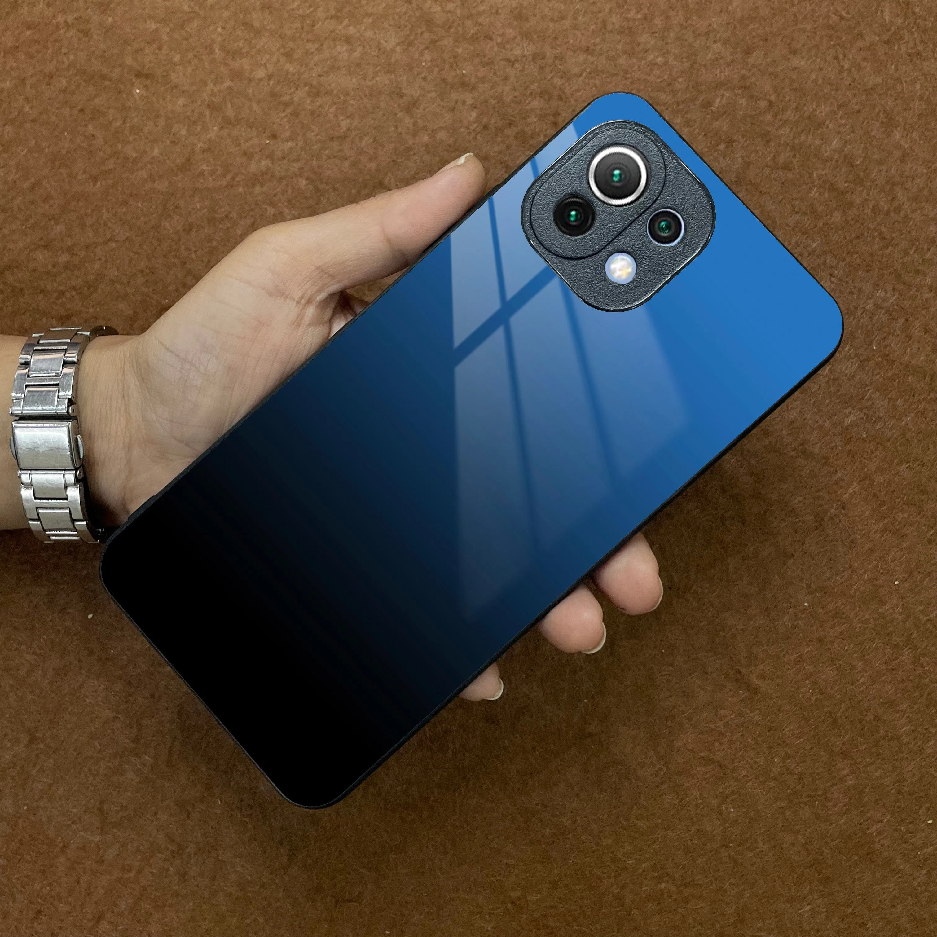 Blue Gradient Glass Case Cover For Redmi/Xiaomi