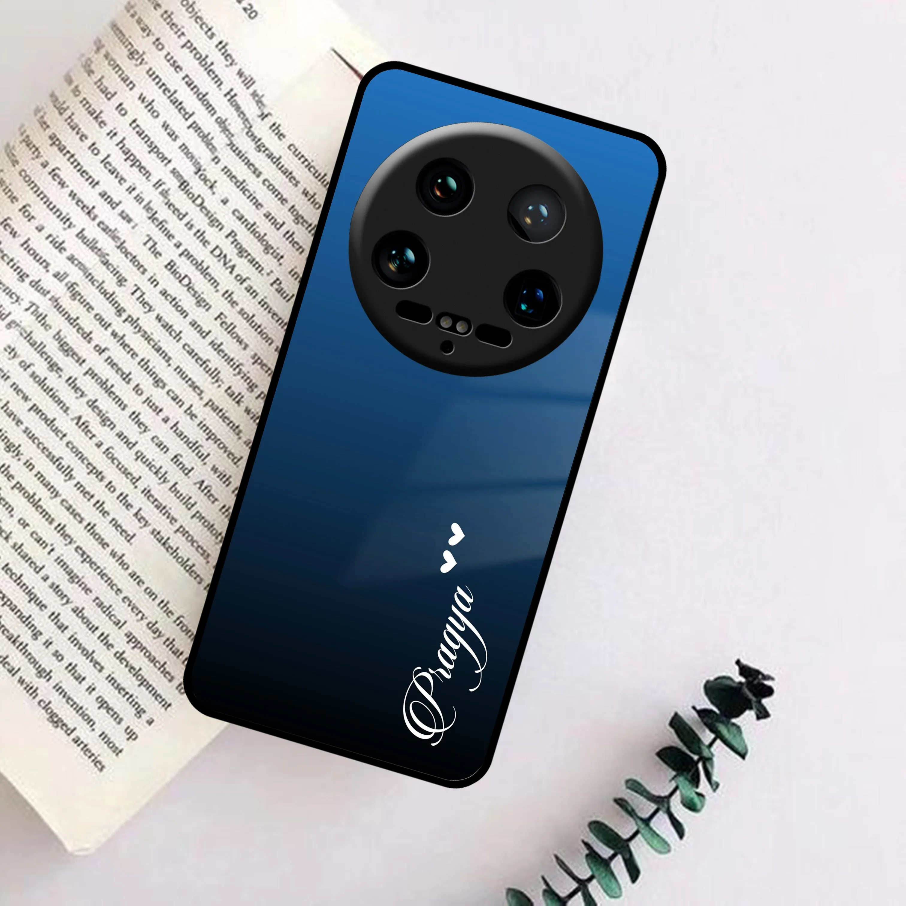 Blue Gradient Glass Case Cover For Redmi/Xiaomi