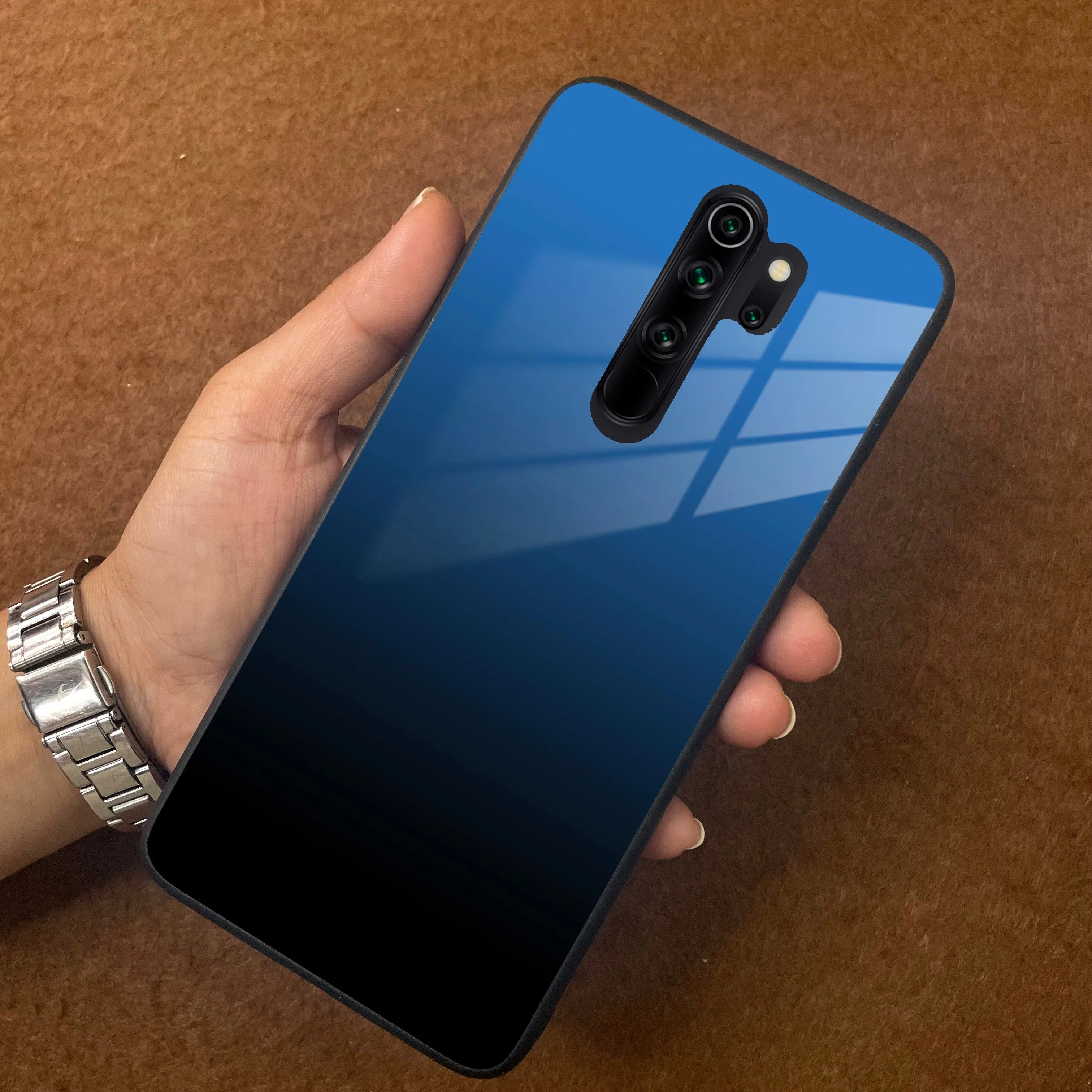 Blue Gradient Glass Case Cover For Redmi/Xiaomi
