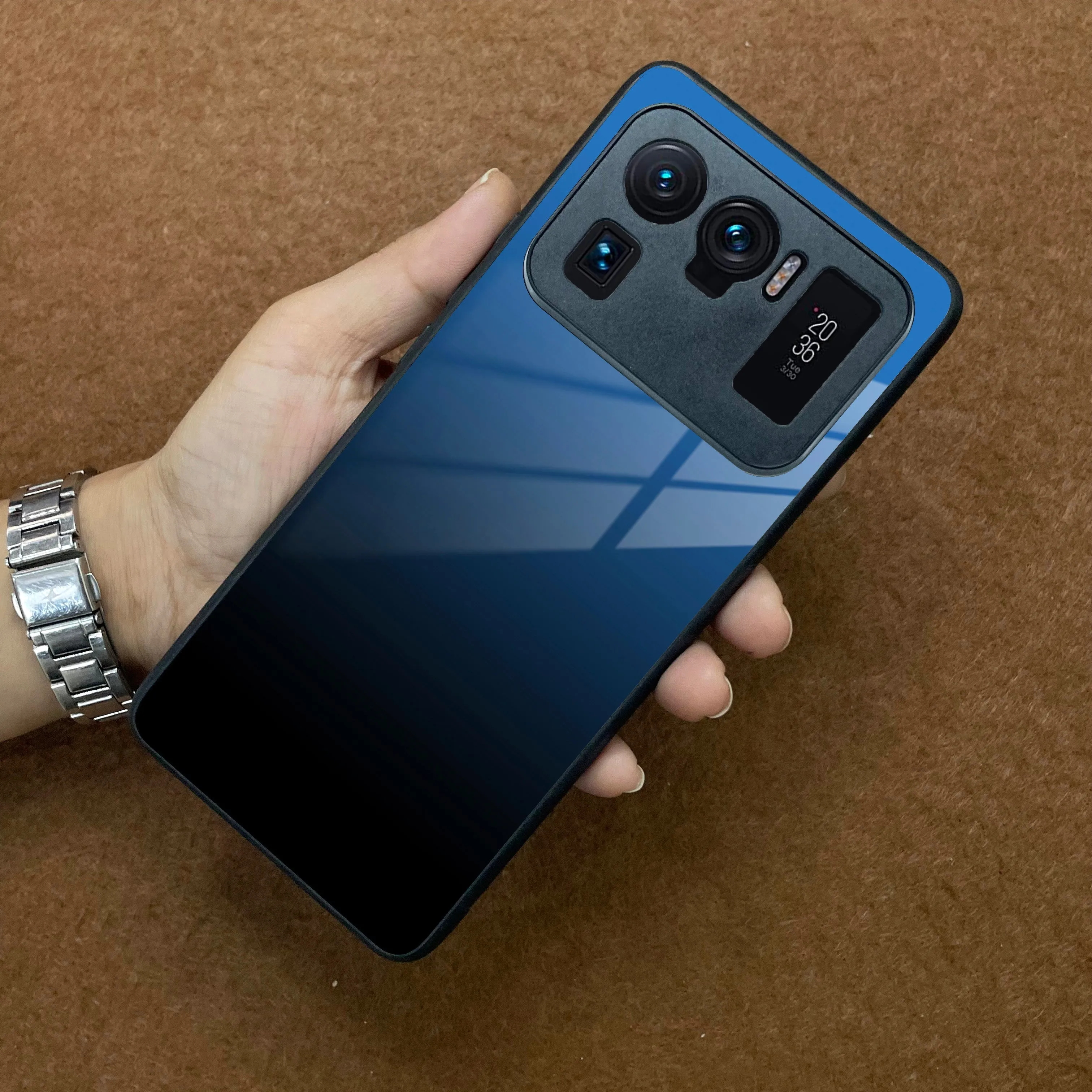 Blue Gradient Glass Case Cover For Redmi/Xiaomi