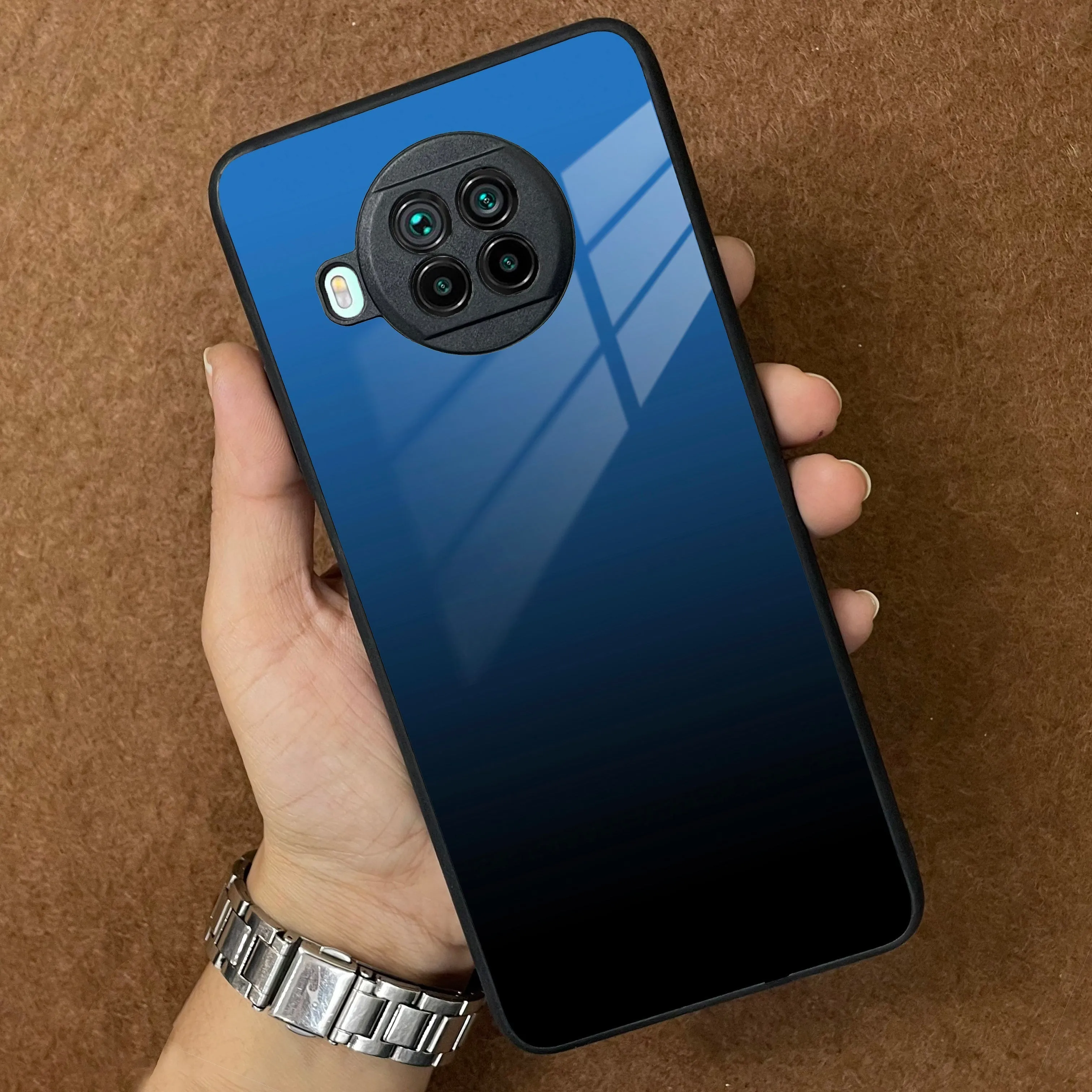 Blue Gradient Glass Case Cover For Redmi/Xiaomi