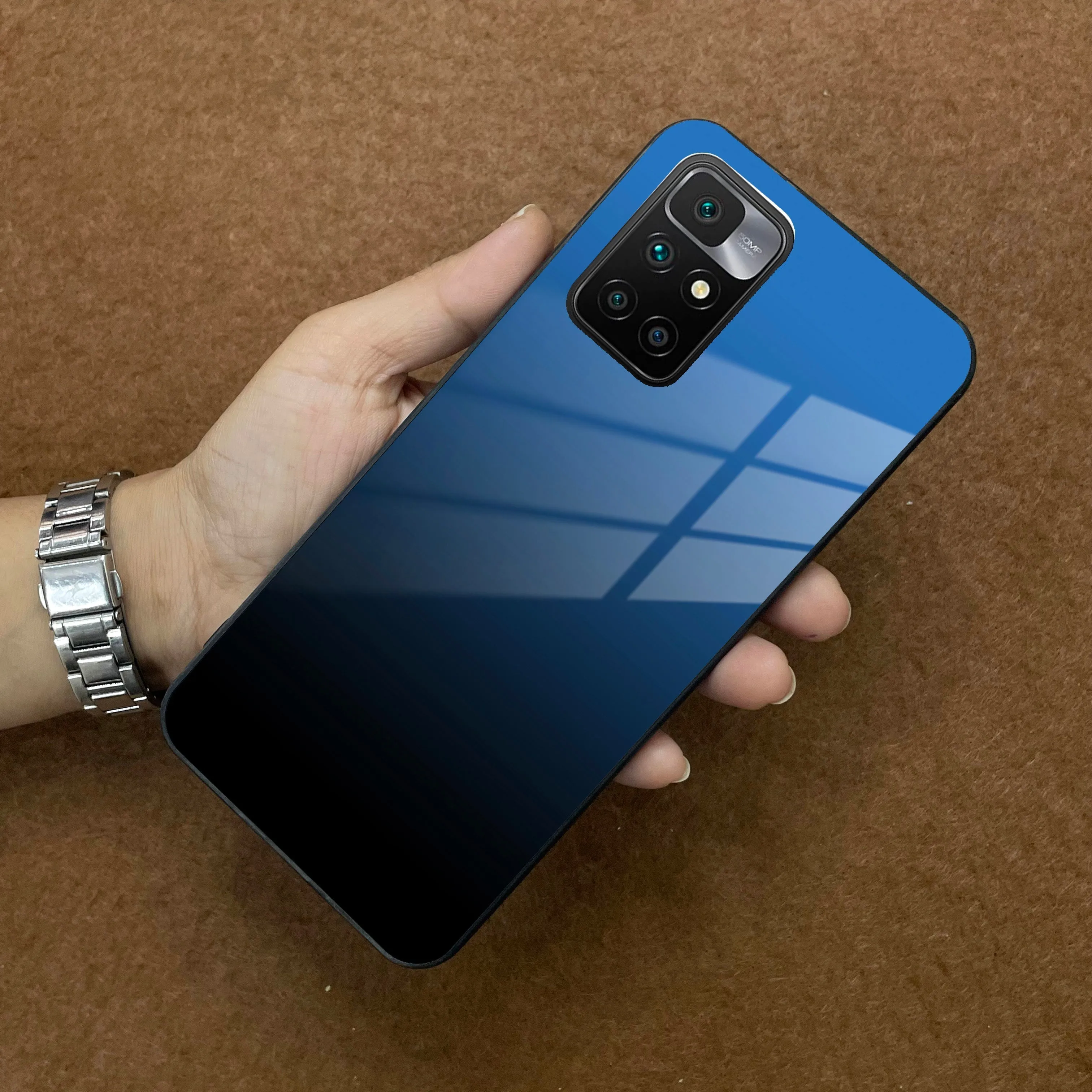 Blue Gradient Glass Case Cover For Redmi/Xiaomi