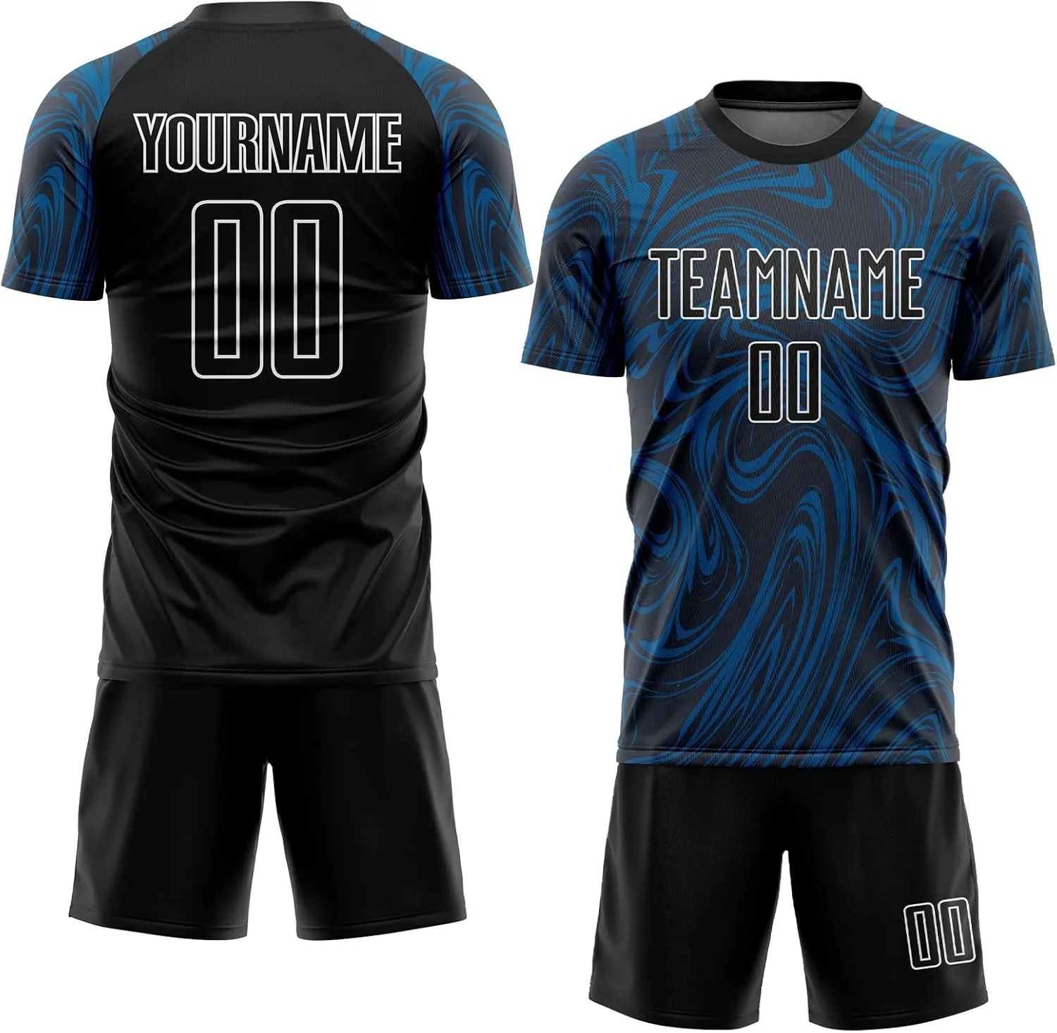 Custom Soccer Jerseys Personalized Soccer T Shirts & Shorts for Men Youth Women Boys, Printed Name Number Team Uniforms