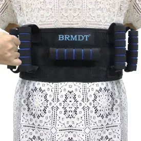 Gait Belt Transfer Belts for Seniors, Gate Belts Medical for Elderly Mobility Limited People Standing & Walking Assist Aid, 5.4" Widened Gait Belt with 7 Soft Handles, Quick Release Buckle & Adjustable Waist Size 30.9"-55.9"