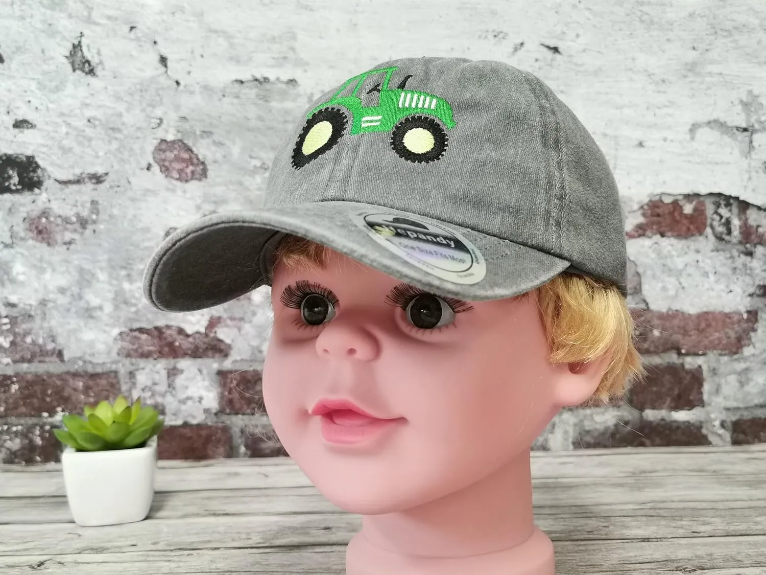 Hepandy Embroidered Farm Tractor Hats for Boys Girls