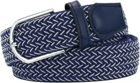Multicolored Elastic Woven Golf Belts Casual Braided Stretch Belt for Men and Women