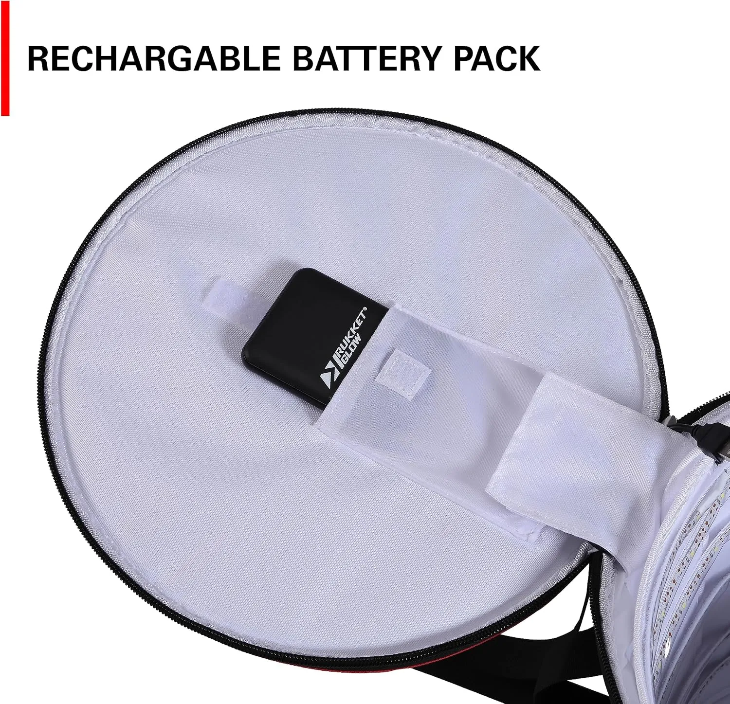 Rukket Glow Quick Charger, LED Recharging Bag for Glow-in-The-Dark Golf, Kickball, Dodgeball, Flag Football, Baseball, Softball, Badminton, Pickleball, and More