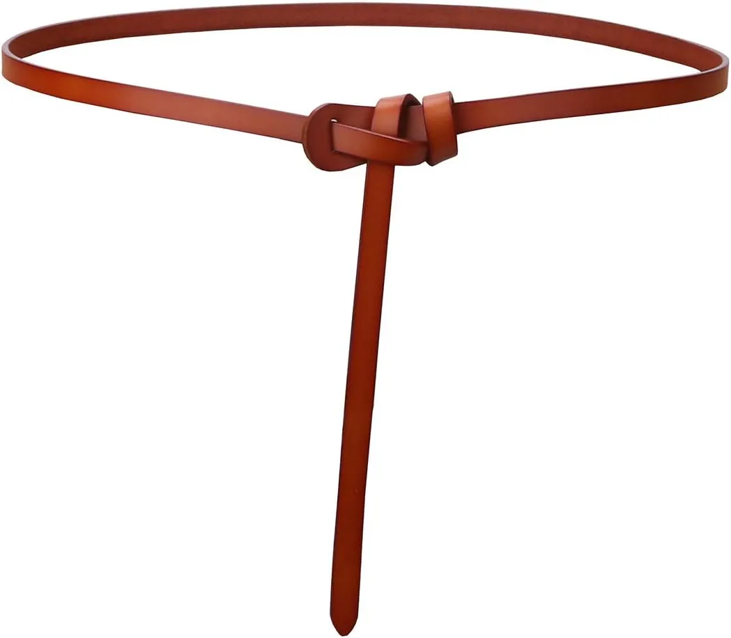 shengweiao Women's Adjustable Leather Belts Fashion Skinny Waist Strap