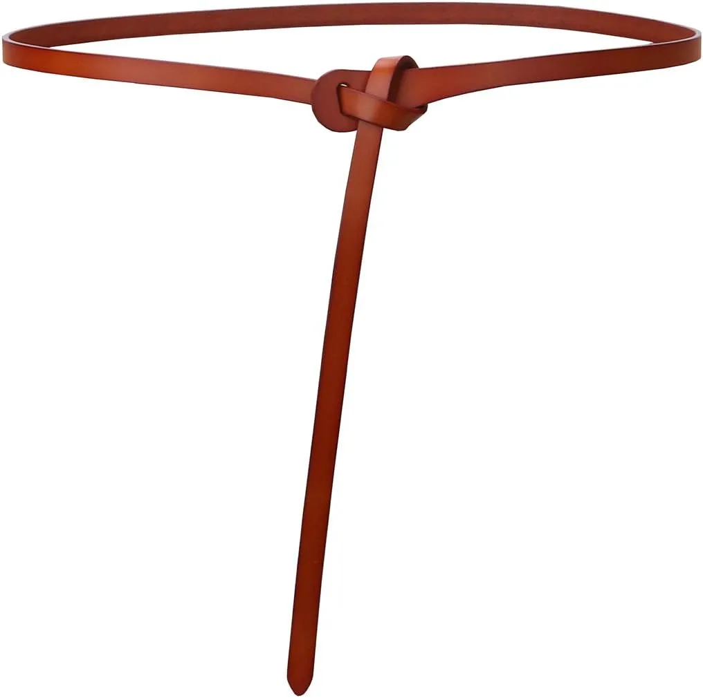 shengweiao Women's Adjustable Leather Belts Fashion Skinny Waist Strap