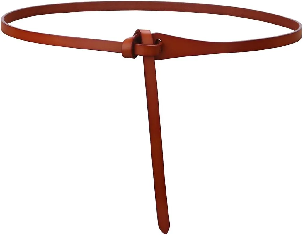 shengweiao Women's Adjustable Leather Belts Fashion Skinny Waist Strap