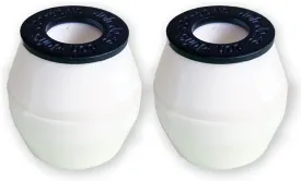Shorty's Skateboard Bushings Doh Doh's Cones with Washers White 98A Xfirm