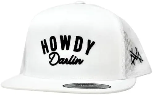 The Mad Hatter, Men & Womens Trucker Hat, Premium Adjustable Snapback for Everyday Wear, Howdy Darlin