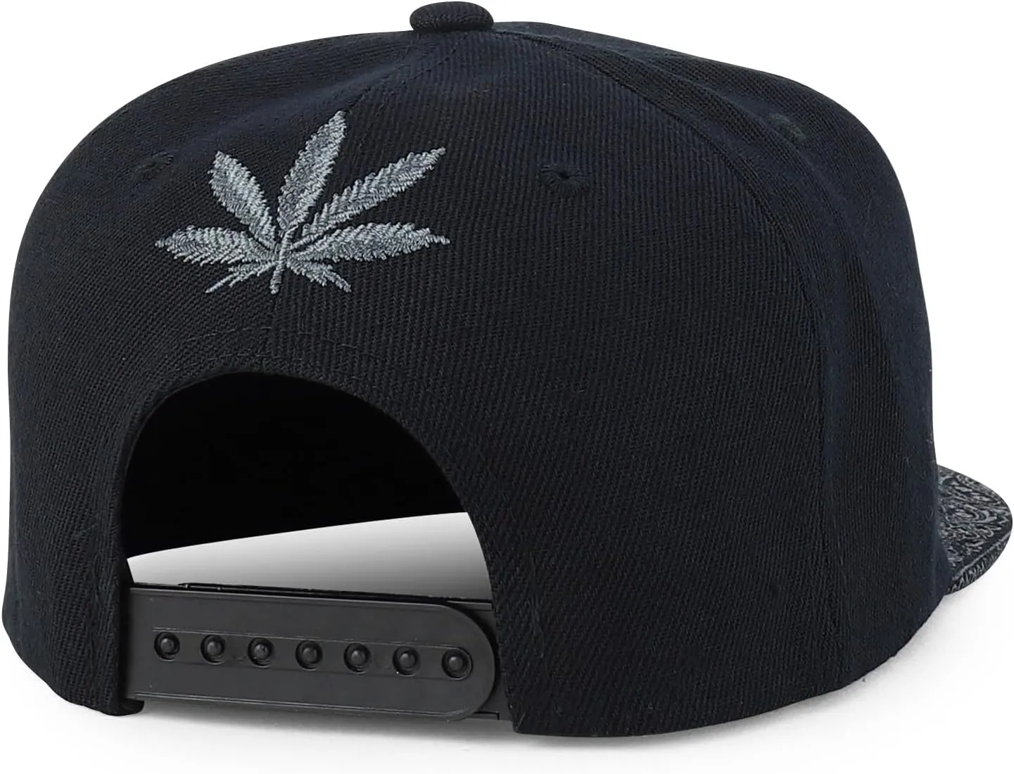 Trendy Apparel Shop Rasta Marijuana Leaf Weed 3D Embroidered Flat Bill Snapback Cap
