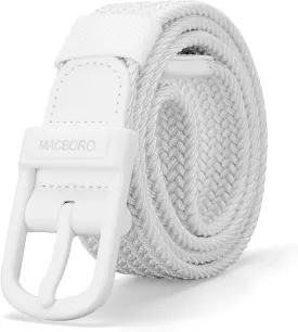 Tsa Approved Hypoallergenic Nickel Free Non Metal Belt for Men Elastic Stretch Braided Golf Accessories Belt