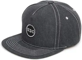 UNDERCONTROL Circle Logo Hard Snapback Flat Brim Size Adjustable Trucker Dad Cap Unisex Men UV Protect Baseball Hat Korea (Black)