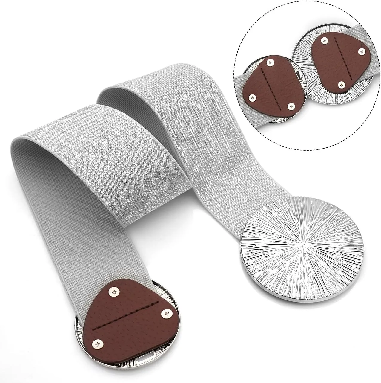 Women Wide Stretchy Waist Belts Elastic Cinch Belt for Dresses