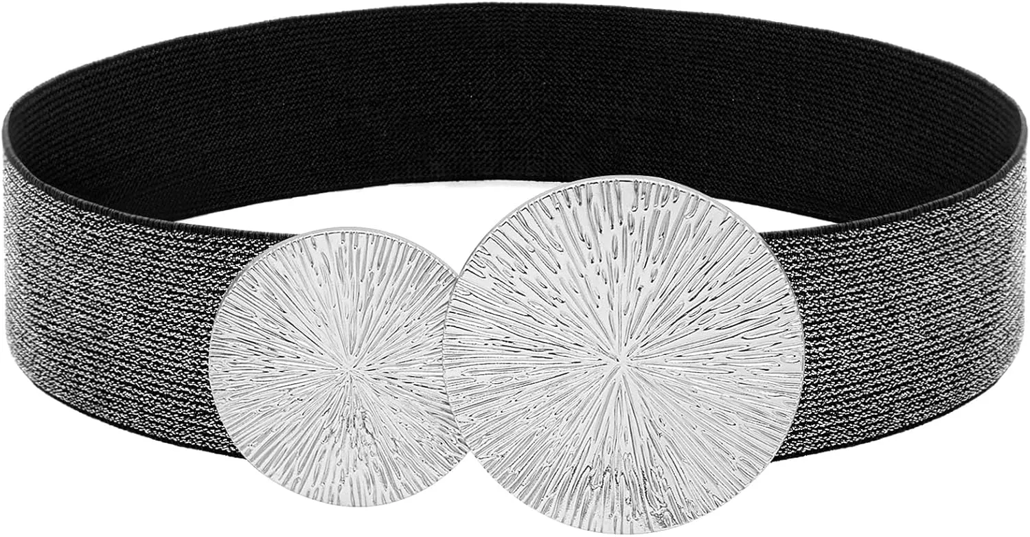 Women Wide Stretchy Waist Belts Elastic Cinch Belt for Dresses